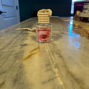 Sweet Strawberry Hanging Car & Home Air Freshener - Pink